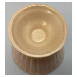Vintage RED WING  Pottery Light Pink Ribbed Pedestal Planter 6 1/2" Tall