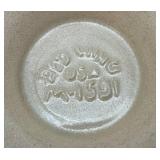 Vintage RED WING  Pottery Light Pink Ribbed Pedestal Planter 6 1/2" Tall