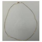 24" 14K Marked Necklaces 2.04 Grams (Needs Repair)