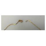 24" 14K Marked Necklaces 2.04 Grams (Needs Repair)