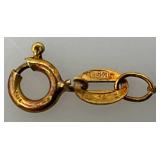 24" 14K Marked Necklaces 2.04 Grams (Needs Repair)