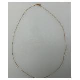 18.5" 14K Marked Necklace  1.53 Grams (Needs Repair)