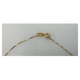 18.5" 14K Marked Necklace  1.53 Grams (Needs Repair)