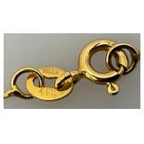18.5" 14K Marked Necklace  1.53 Grams (Needs Repair)
