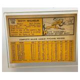 Hoyt Wilhelm Autographed Baseball With 1963 Topps Baseball Card On Stand