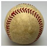 1968 Minnesota Twins Team Signed Baseball With Jim Holt And Tony Oliva And More (Signatures Very Faint)