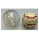 1954 New York Giants Autographed  Baseball Signed By 26 Payers In Protective Case