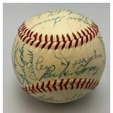 1954 New York Giants Autographed  Baseball Signed By 26 Payers In Protective Case