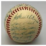 1954 New York Giants Autographed  Baseball Signed By 26 Payers In Protective Case