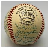 1954 New York Giants Autographed  Baseball Signed By 26 Payers In Protective Case