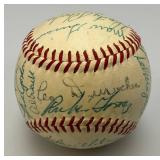 1954 New York Giants Autographed  Baseball Signed By 26 Payers In Protective Case