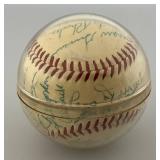 1954 New York Giants Autographed  Baseball Signed By 26 Payers In Protective Case