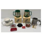 Misc. Collectible Mugs, Bonanza Tin Cup, Coca Cola Bottle Lighter And More