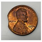 1964 D Error Penny (Mis-Punched)