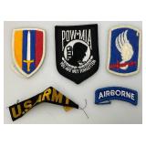 Misc. Military Items Including Ammo Belt, Patches And More