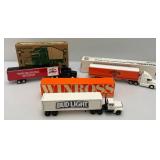 Misc. Ertl Miniature Die-Cast Semi Trucks (Most With Advertising) NIB