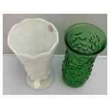 Misc. Vintage Collectible GlassWare Including Milk Glass Vase And more