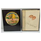 Misc. Framed Behind Glass Vintage Collectibles Including Postcards And More