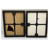 Misc. Framed Behind Glass Vintage Collectibles Including Postcards And More