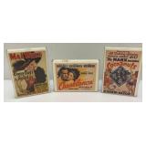 Misc. Framed Behind Glass Vintage Collectibles Including Postcards And More