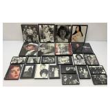 Misc. Framed Behind Glass Famous People Pictures Including Authographed Dolly Parton, Beatles, Johnny Cash And More