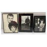 Misc. Framed Behind Glass Famous People Pictures Including Authographed Dolly Parton, Beatles, Johnny Cash And More