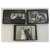 Misc. Framed Behind Glass Famous People Pictures Including Authographed Dolly Parton, Beatles, Johnny Cash And More
