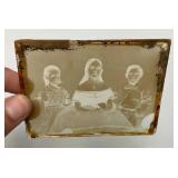 Vintage Photographs Including Glass Negative, Hand Colored Picture And More