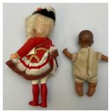 Group Of Miniature Vintage Dolls, Clothes, Madam Alexander And More