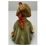 Est. $145.00-$200.00 1939-49 M.J. Hummel W Germany BOOK WORM Girl Reading (Old Makers Mark) 4 1/4" Tall
