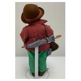 Vintage GOEBEL Hummel Little Fiddler Porcelain Boy 13.5" Doll , M.J.. Hummel Bells And Little Girl Reading Pottery Figurine 6"