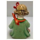 Vintage GOEBEL Hummel Little Fiddler Porcelain Boy 13.5" Doll , M.J.. Hummel Bells And Little Girl Reading Pottery Figurine 6"