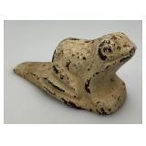 Vintage Cast Iron Frog Door Stop 2" x 2 1/2" x 5"