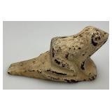 Vintage Cast Iron Frog Door Stop 2" x 2 1/2" x 5"