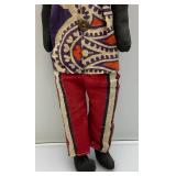 Antique Handmade Jamaican Style Doll 15"