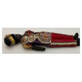 Antique Handmade Jamaican Style Doll 15"