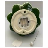 Merry Moments Ceramic Battery Operated Light Up Christmas Tree New With Tag (Missing Two Lights.) 14"