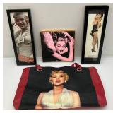 Misc. Marilyn Monroe Collectibles Including Handbag And More
