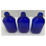 Large Lot Of Vintage Colbalt Blue Glass Bottles And More
