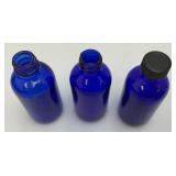 Large Lot Of Vintage Colbalt Blue Glass Bottles And More