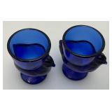 Large Lot Of Vintage Colbalt Blue Glass Bottles And More