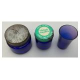 Large Lot Of Vintage Colbalt Blue Glass Bottles And More