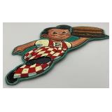 Vintage Embossed Metal BIG BOY Sign 12" x 13 1/2"