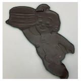 Vintage Embossed Metal BIG BOY Sign 12" x 13 1/2"