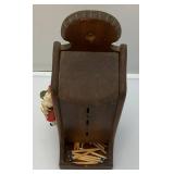 Vintage Wooden And Metal Wall Hanging Match Holders Including Folk Art And More