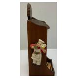 Vintage Wooden And Metal Wall Hanging Match Holders Including Folk Art And More