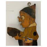 Vintage Wooden And Metal Wall Hanging Match Holders Including Folk Art And More