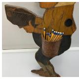 Vintage Wooden And Metal Wall Hanging Match Holders Including Folk Art And More