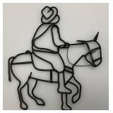 Misc Vintage Collectible Metal Items Including Popcorn Cooker, Horseshoe Puzzle And More