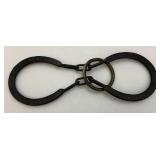 Misc Vintage Collectible Metal Items Including Popcorn Cooker, Horseshoe Puzzle And More